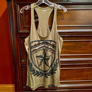 Express Sequin Star Racerback Tank | S
